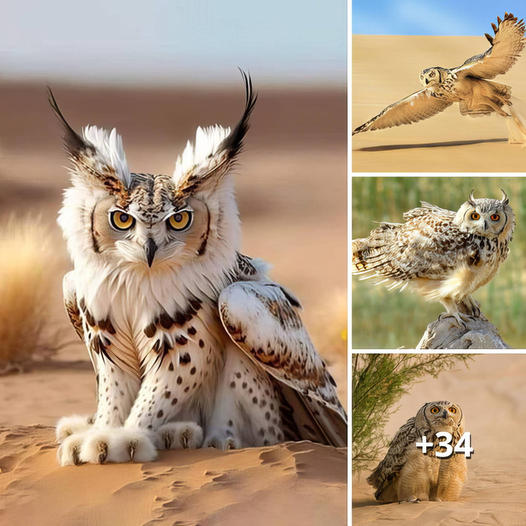 Exploring the mysterious beauty of the Pharaoh’s eagle owl in the Dubai desert